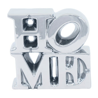 Escultura Cerámica Decorativa 'Hogar' Elegante y Acogedora para Mesa