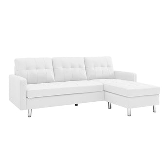 Sofá Seccional VESADA Blanco Elegante, Comodidad Superior, Diseño Clásico Moderno