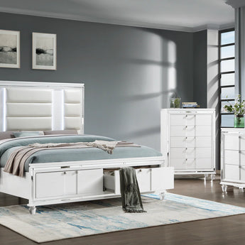 GINA WHITE BEDROOM SET - B535