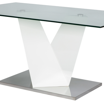 Mesa de Centro Bono Lacado Blanco Brillante, Diseño Moderno y Funcional