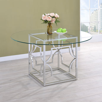 Starlight Dining Table Base Chrome