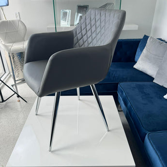 Silla Comedor Alba Gris: Diseño Moderno, Confort Ergonómico, Estilo Elegante Duradero