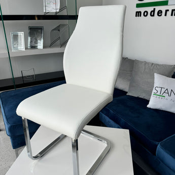 Silla de Comedor Dora Blanca: Moderna, Ergonómica, Minimalista y Duradera