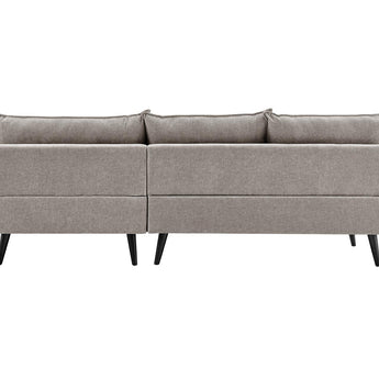 Seccional PARIS Moderno Gris Oscuro Chaise Derecha Sala Elegante