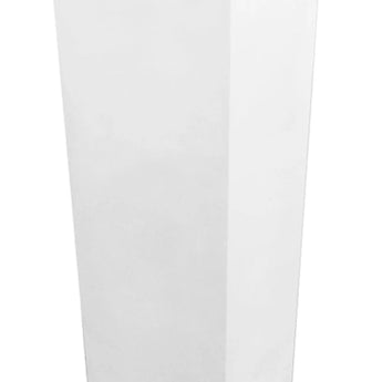 White Square Cone Floor Vase Planters