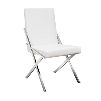 Silla de Comedor Amber Blanca Moderna Ergonómica Diseño Escandinavo Elegante