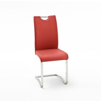 Silla de Comedor Andes Roja Moderna Elegante Diseño Confortable y Duradero