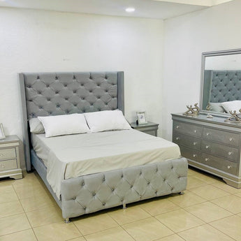 Cama Premium Camila Confortable: Diseño Moderno, Tapizado Lujoso, Estilo Elegante