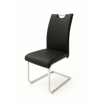 Silla de Comedor Celimo Negra Moderna Ergonómica Diseño Elegante Confortable Resistente