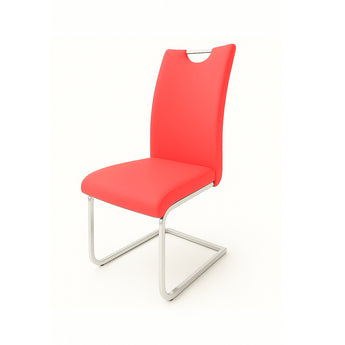 Silla de Comedor Celimo Roja Moderna Diseño Ergonómico Elegante Confortable