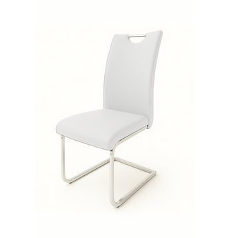 Silla de Comedor Celimo Blanca Moderna, Diseño Elegante, Confortable y Duradera