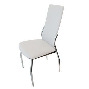 Silla de Comedor Dalma Blanca Elegante Diseño Moderno Confortable Duradera