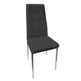Silla de Comedor Elegante Diana Negra Diseño Ergonómico Moderno Confort Superior