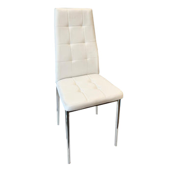 Silla de Comedor Diana Blanca Moderna y Elegante para Interiores Sofisticados