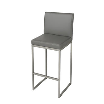 Taburete de Bar DIX Gris Cómodo Moderno - Estilo Elegante para Cocina