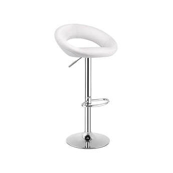 Taburete de Bar Donut Blanco Moderno Diseño Ergonómico Cocina Isla Comodidad Elegante