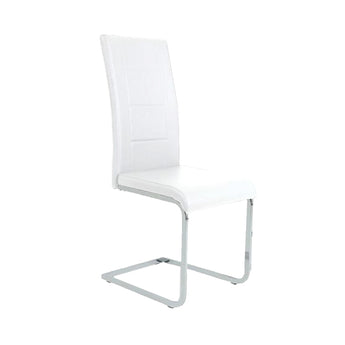 Elegante Silla de Comedor Eliane Blanca Ergonómica Moderna - Stanza Furniture