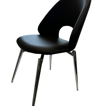 Silla de Comedor GIO Negra: Diseño Moderno, Ergonómica, Confortable y Duradera