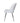 Elegante Silla Comedor Moderna Hill Blanca, Respaldo Tapizado, Patas Cromadas Lujosas