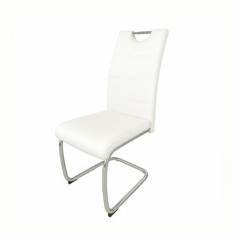 Silla de Comedor Houston Blanca Moderna Diseño Ergonómico Confortable Elegante Duradera