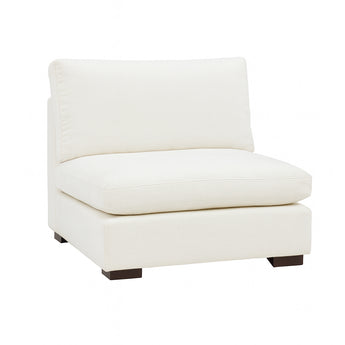 Sillón Modular Neo Sin Brazos Beige Cómodo Moderno para Sala Flexible