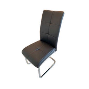 Silla de Comedor Oswaldo Negra: Diseño Moderno, Ergonómica, Metal Resistente, Confort Superior