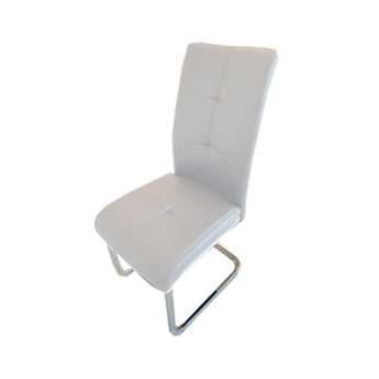 Silla de Comedor Oswaldo Blanca Moderna y Cómoda para el Hogar Elegante