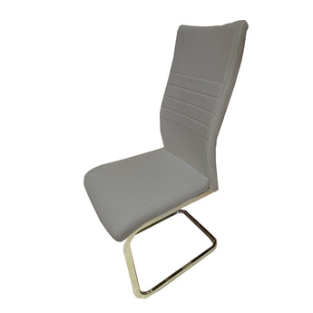 Silla de Comedor Vegas Gris Moderna Elegante Diseño Tapizado Confortable