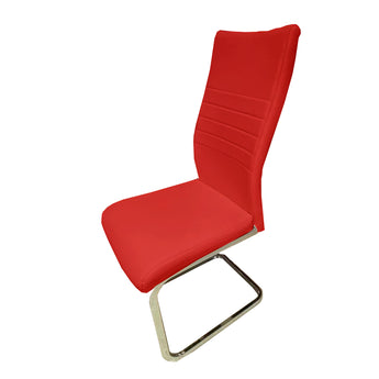 Silla de Comedor Vegas Roja: Diseño Moderno, Ergonómico, Confortable y Duradero